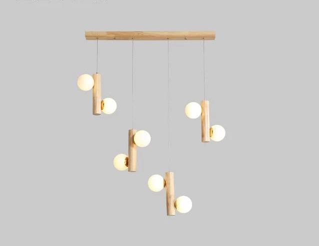 Prescott - Moderner Holz-Kronleuchter