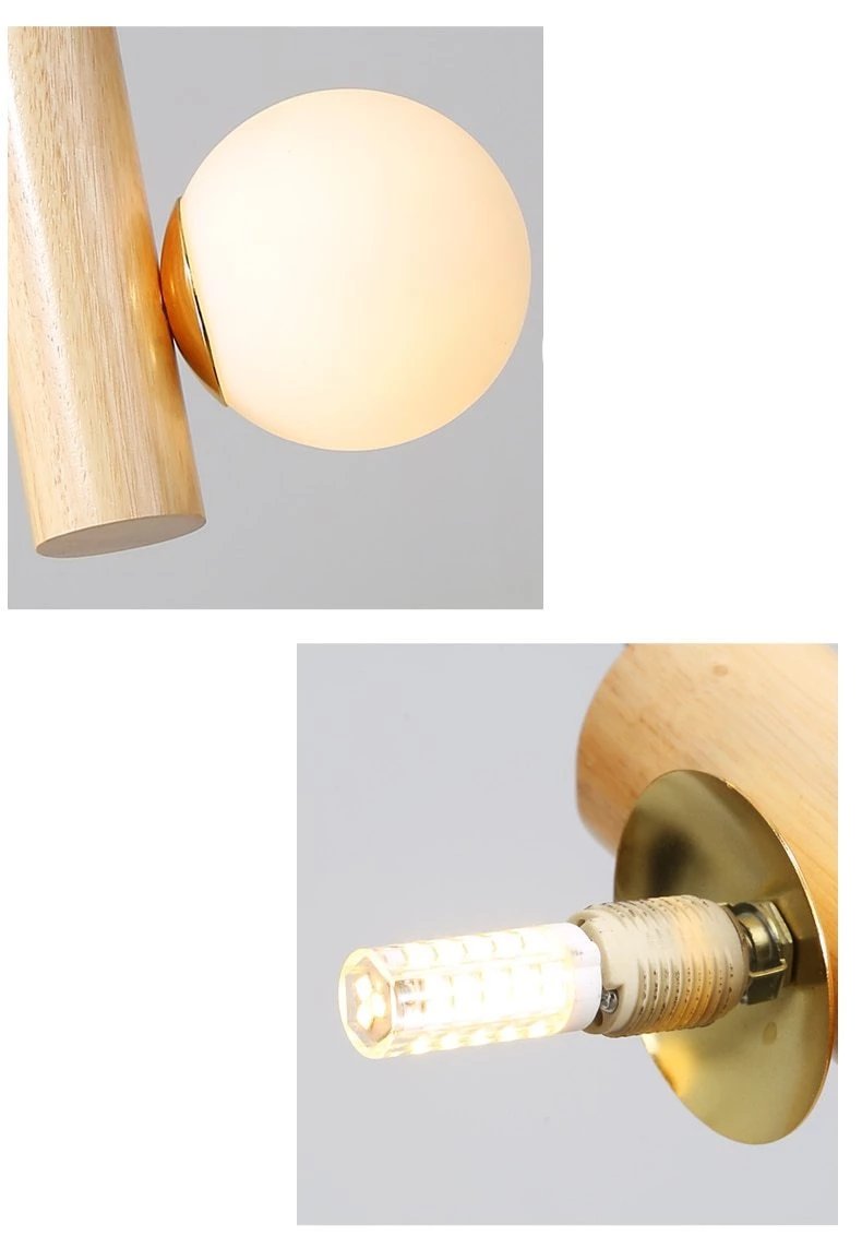 Prescott - Moderner Holz-Kronleuchter
